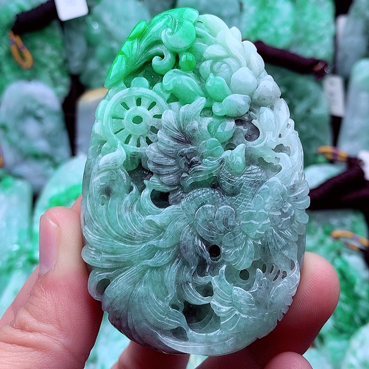 翡翠未镶嵌吊坠(不含链)
