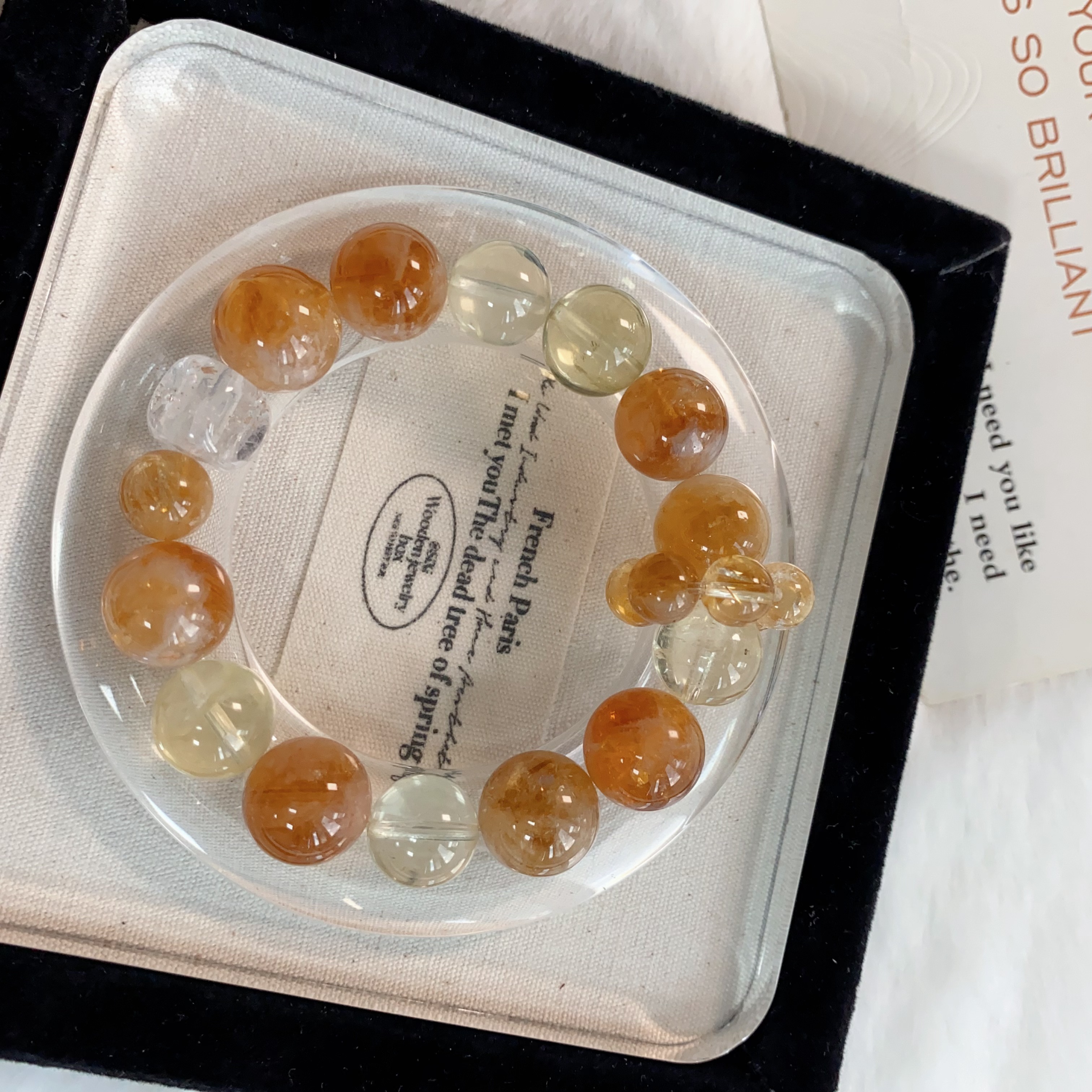 黄塔金柠檬简约送礼时尚女款手串原创设计ZDYSJ00299