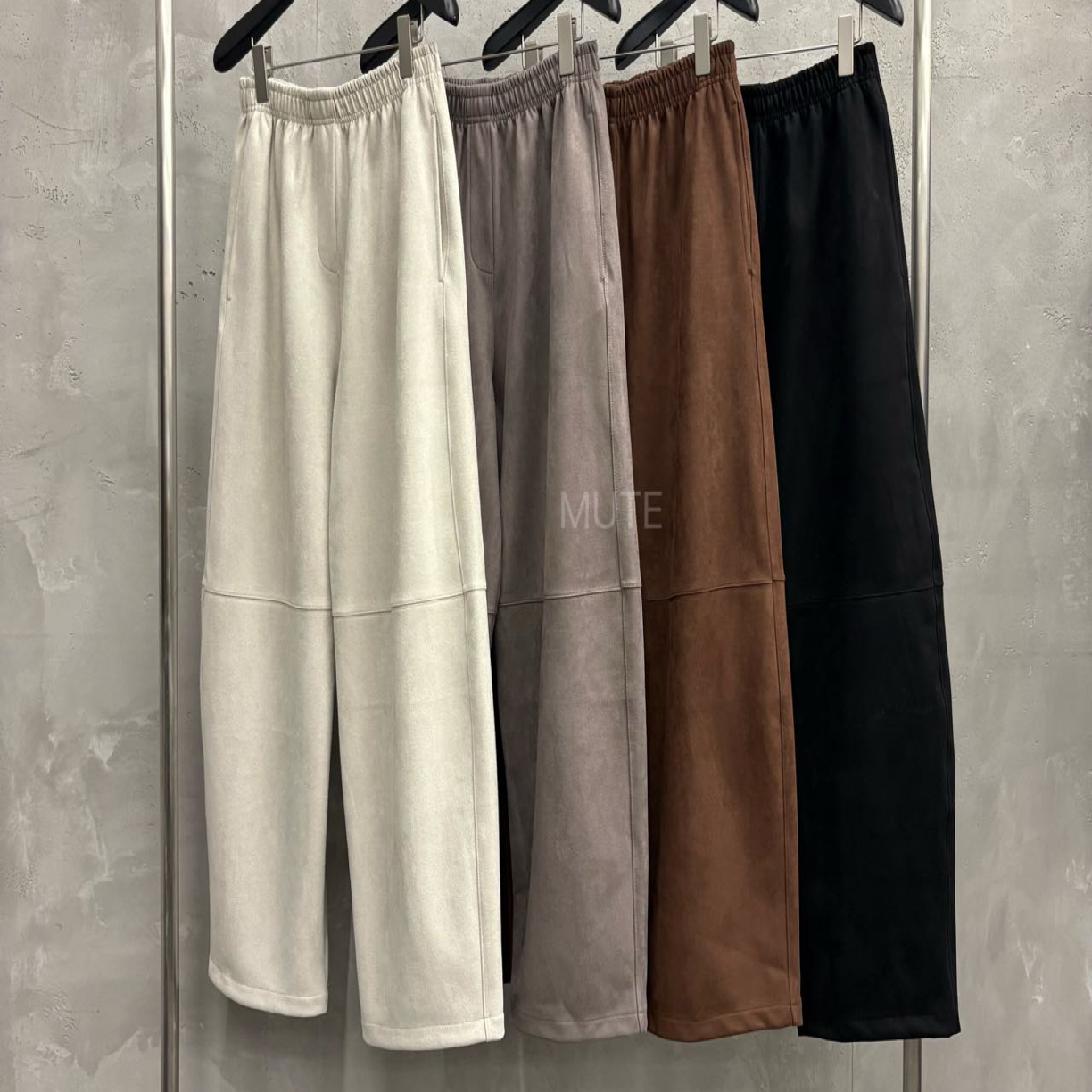 Mute 麻料直筒裤(no退no换)
