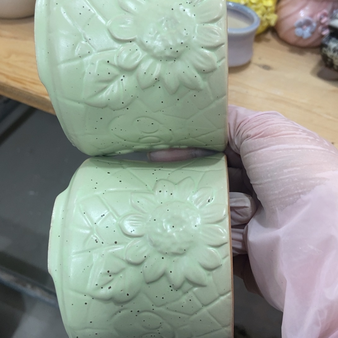 红陶高温陶瓷花盆