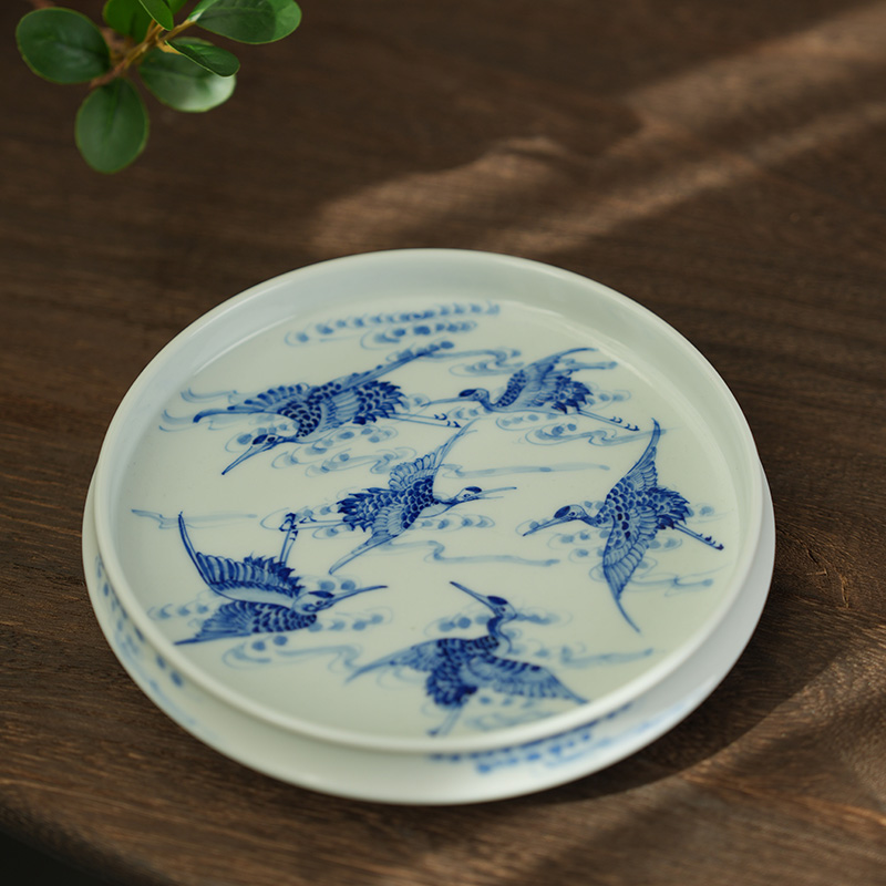 【栗子严选】栗子严选仙鹤壶承纯手工陶瓷moshe279