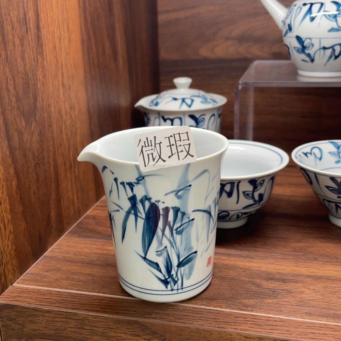 有瑕釉下彩纯手绘