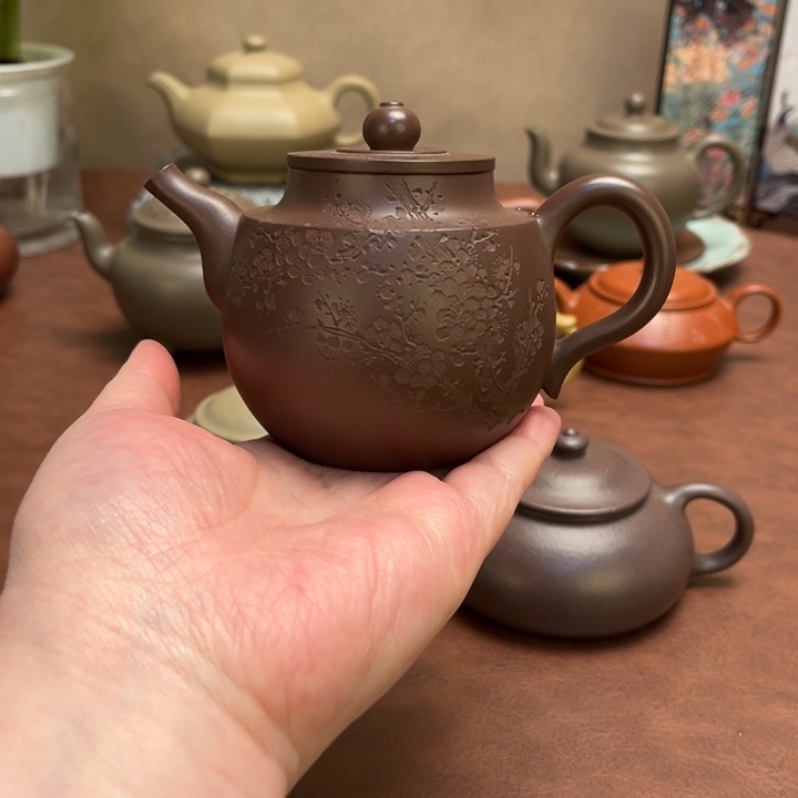 茶壶紫砂向*葵梅花
