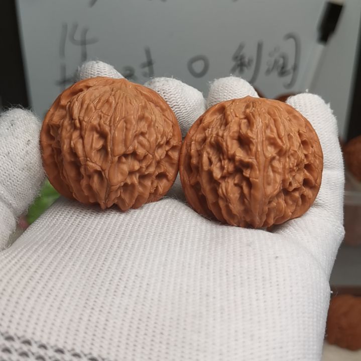 文玩核桃把件40精修山地磨盘