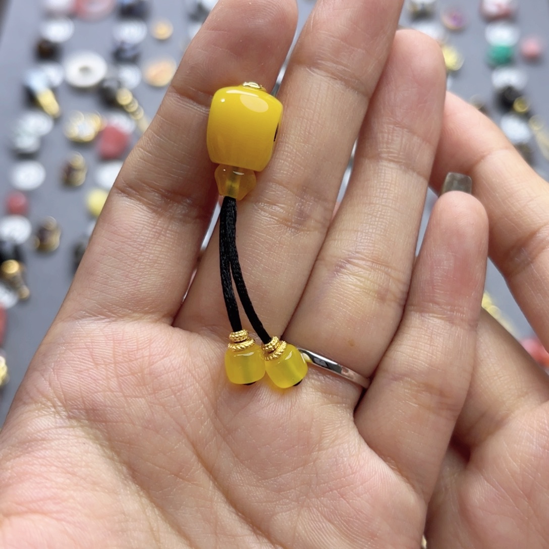 玛瑙/玉髓未镶嵌文玩配饰适配4-8mm的串