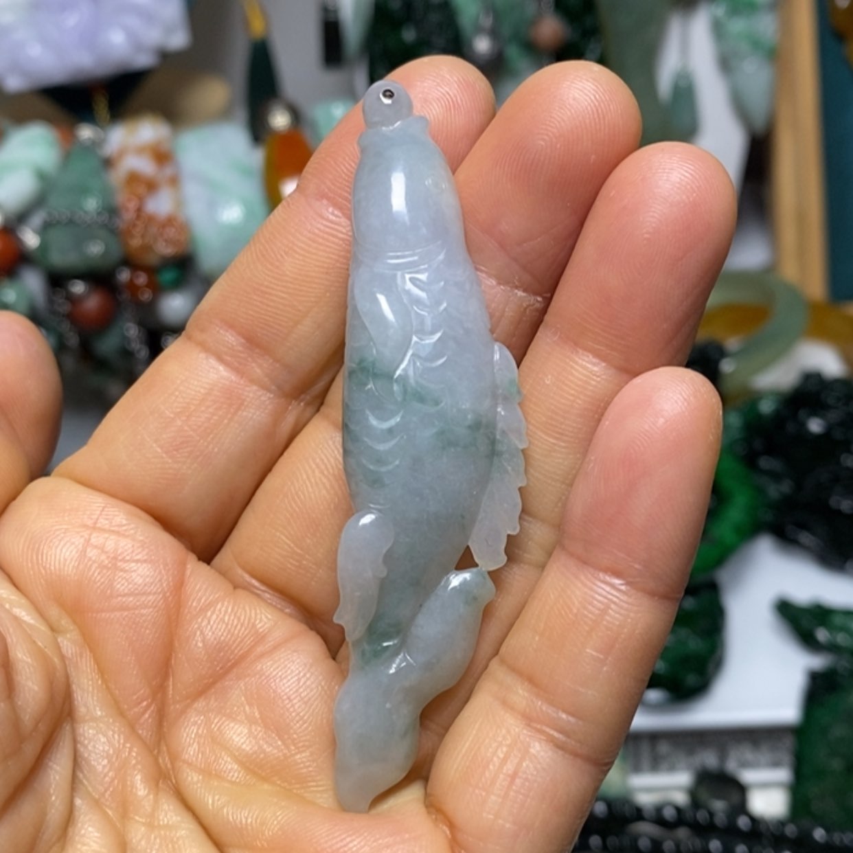 【闪购商品】翡翠未镶嵌吊坠(赠链)
