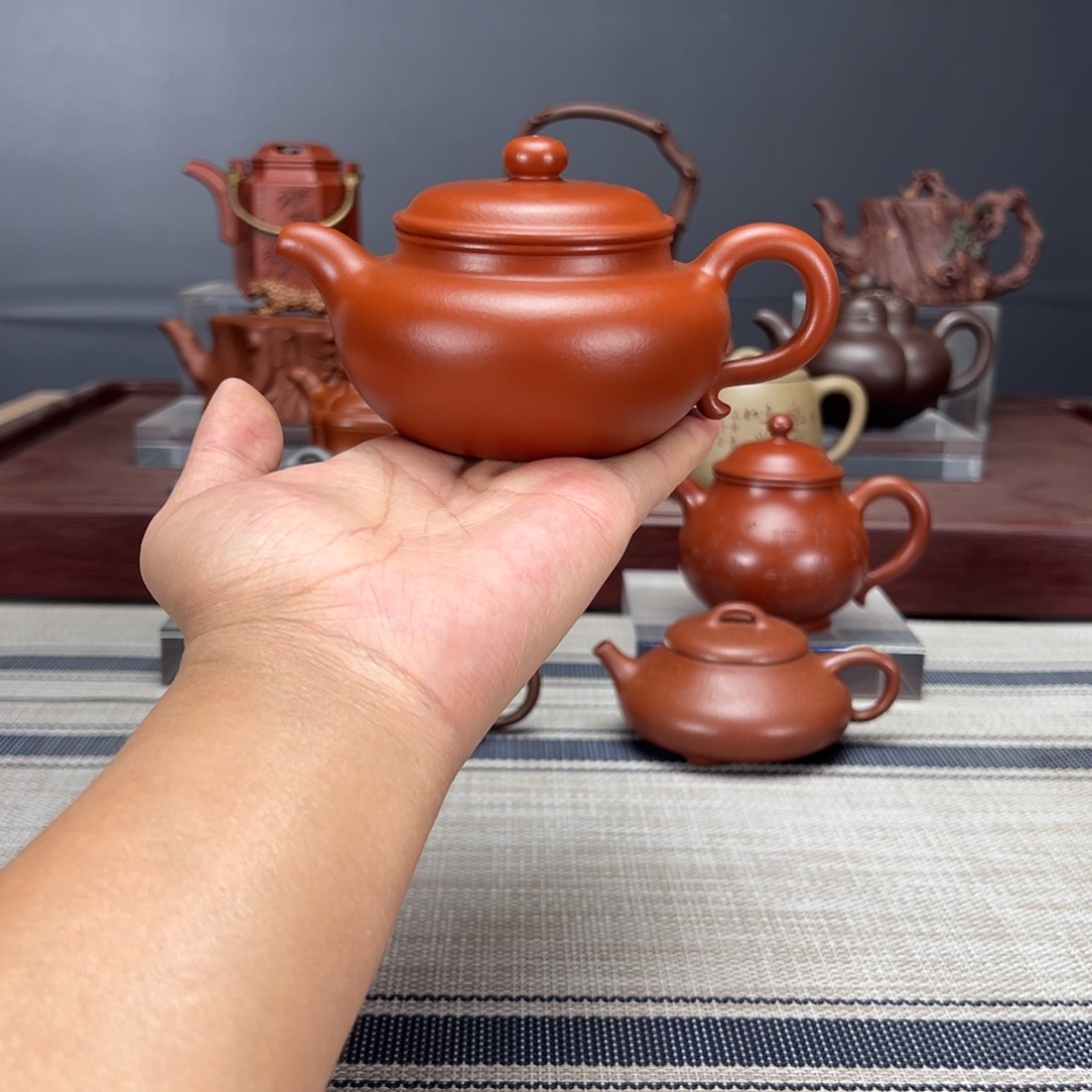 茶壶紫砂仿古240CC朱泥