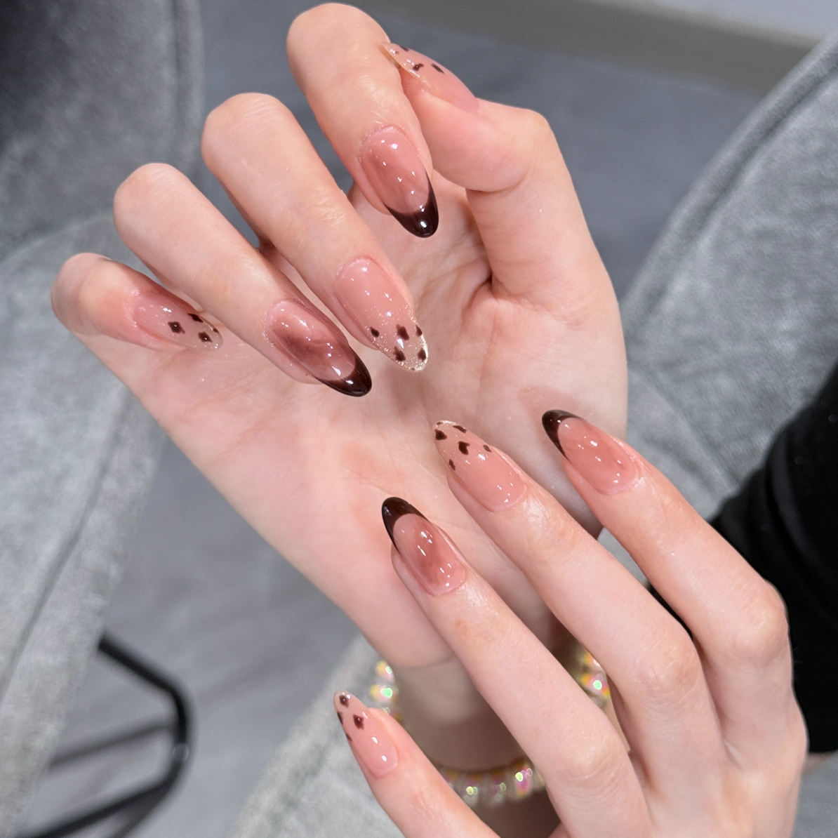 【备注编码】显白日常通勤秋冬爆款高级感手工穿戴甲