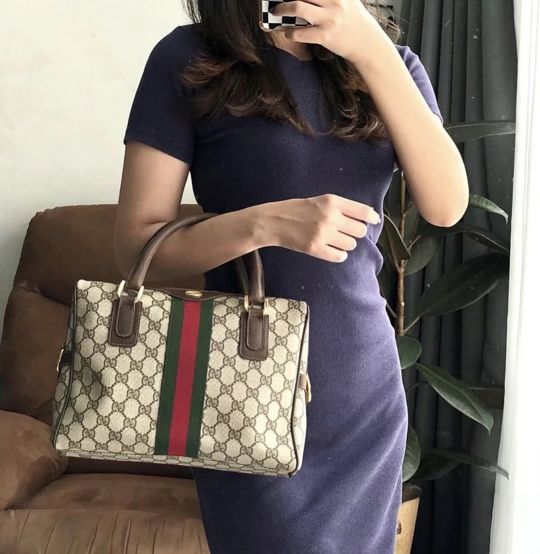 95新 GUCCI/古驰 G专属/古驰波士顿手提包/18035