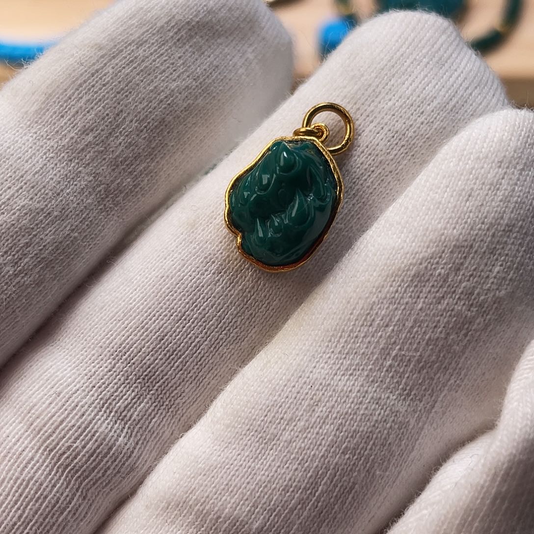 绿松石足金镶嵌绿松石