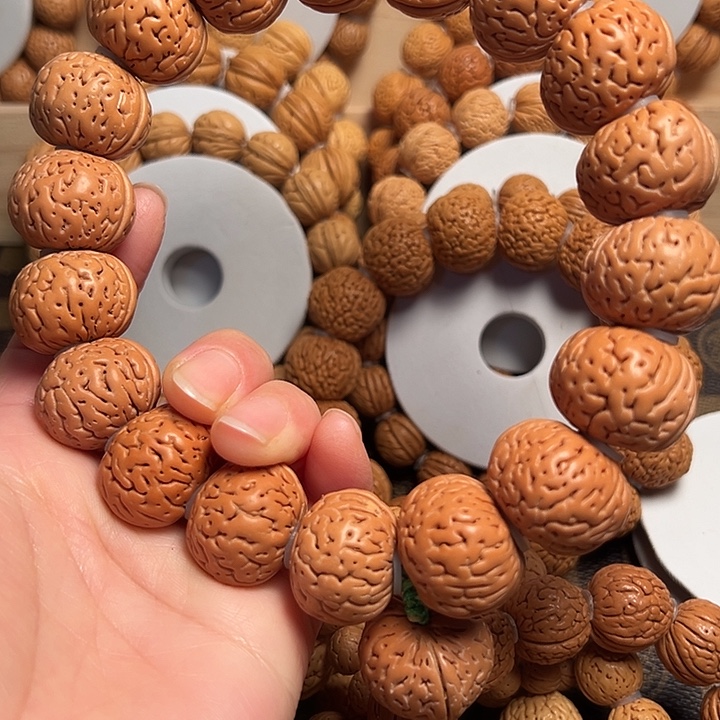 桃核吊坠桃核手持磨盘大开口22➕