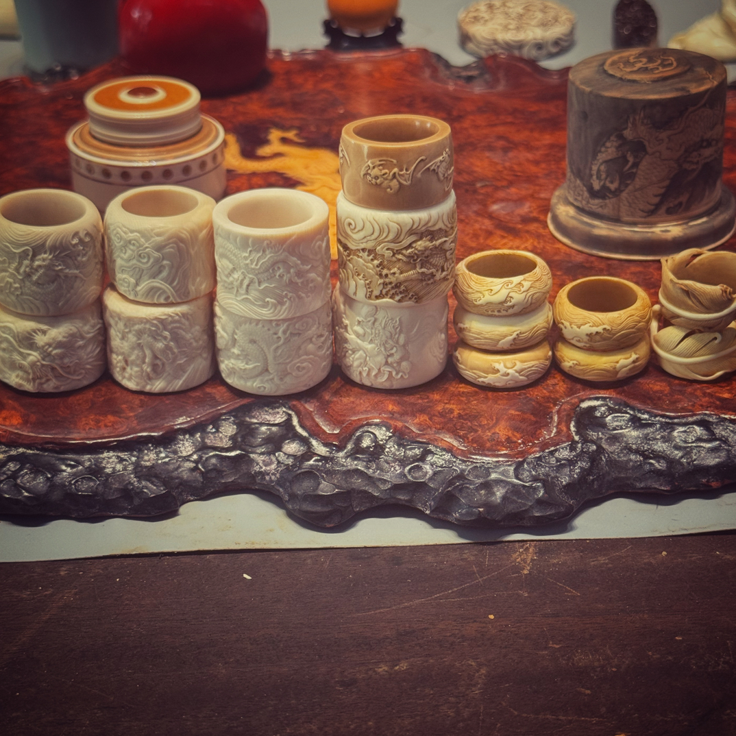 山工手作 扳指共识收藏手把件