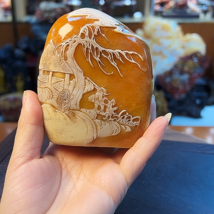 昌化石洪*雕刻艺术品