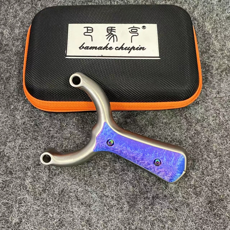 巴马克出品不锈钢哪吒闭口单卡户外弹力竞技射击玩具成人解压