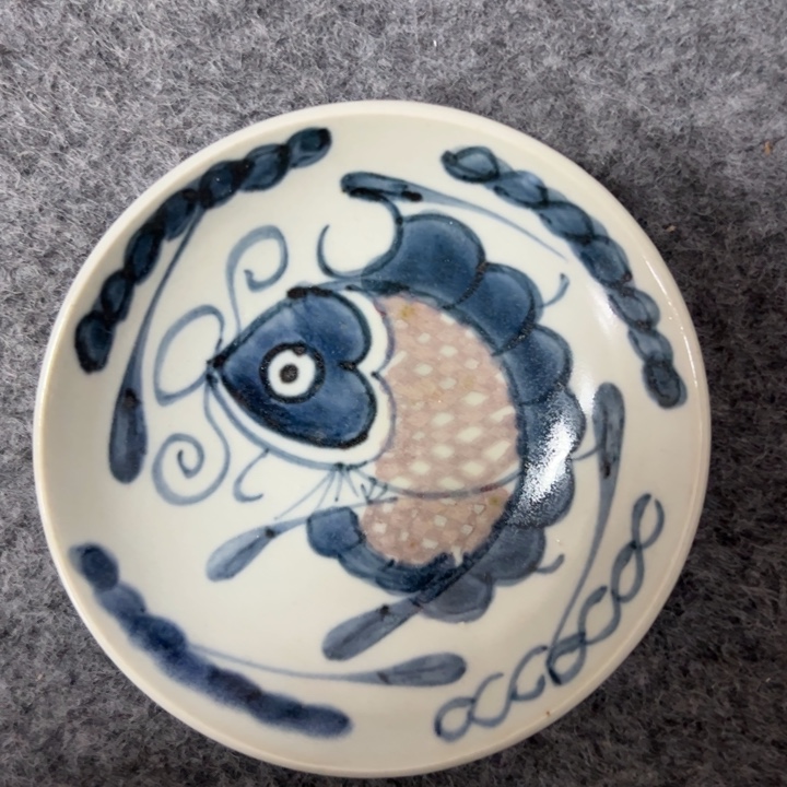 摆件陶瓷摆件碟子10厘米