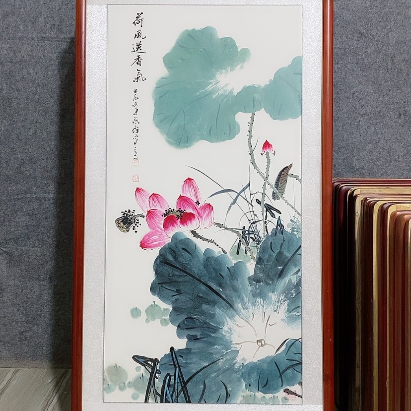 【闪购商品】国画书画作品带框125×65