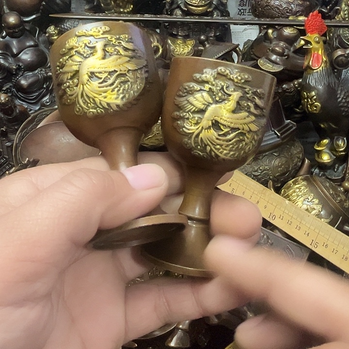 雷***生顺顺利利，铜器摆件