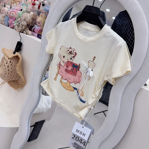 W童品，（现货）2025夏季儿童套装新款短袖两件套裤子短裤韩版2044