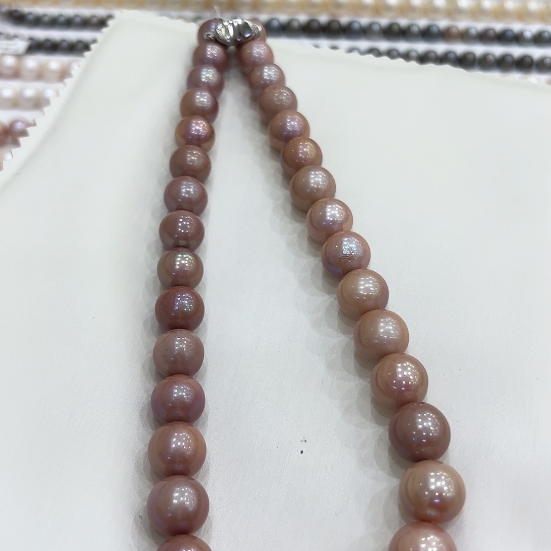 淡水珍珠项链未镶嵌11-14有核