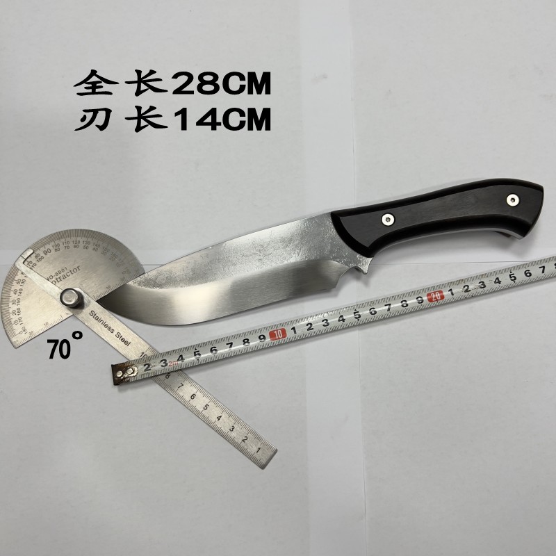 素装8号刀多功能户外外小刀菜刀厨刀剔骨刀切片刀锰钢一体刀锋利