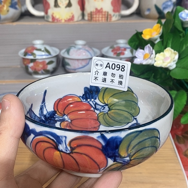 禾泥陶器手工手绘