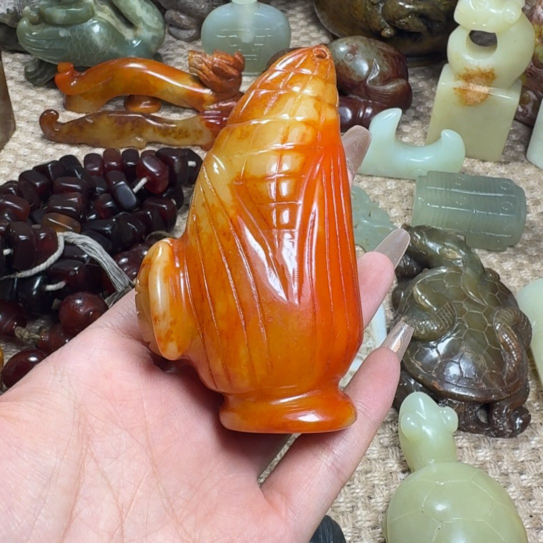白玉菩提吊坠挂件