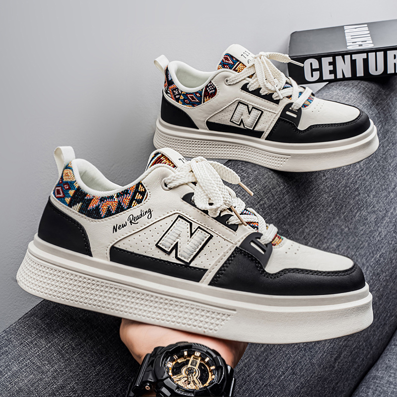 NEW BOLUNE/新百伦厚底板鞋秋冬新款潮流百搭时尚男鞋休闲鞋