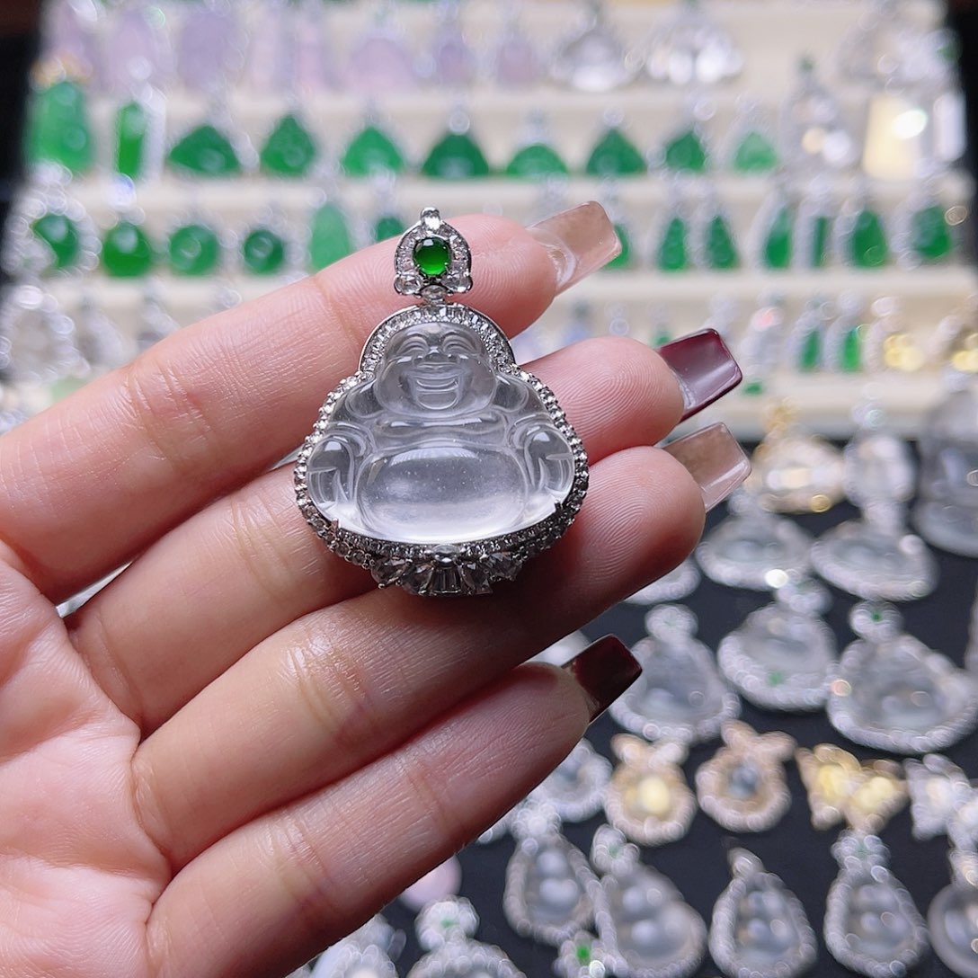 石英质玉颈饰银S925镶嵌淅****馆