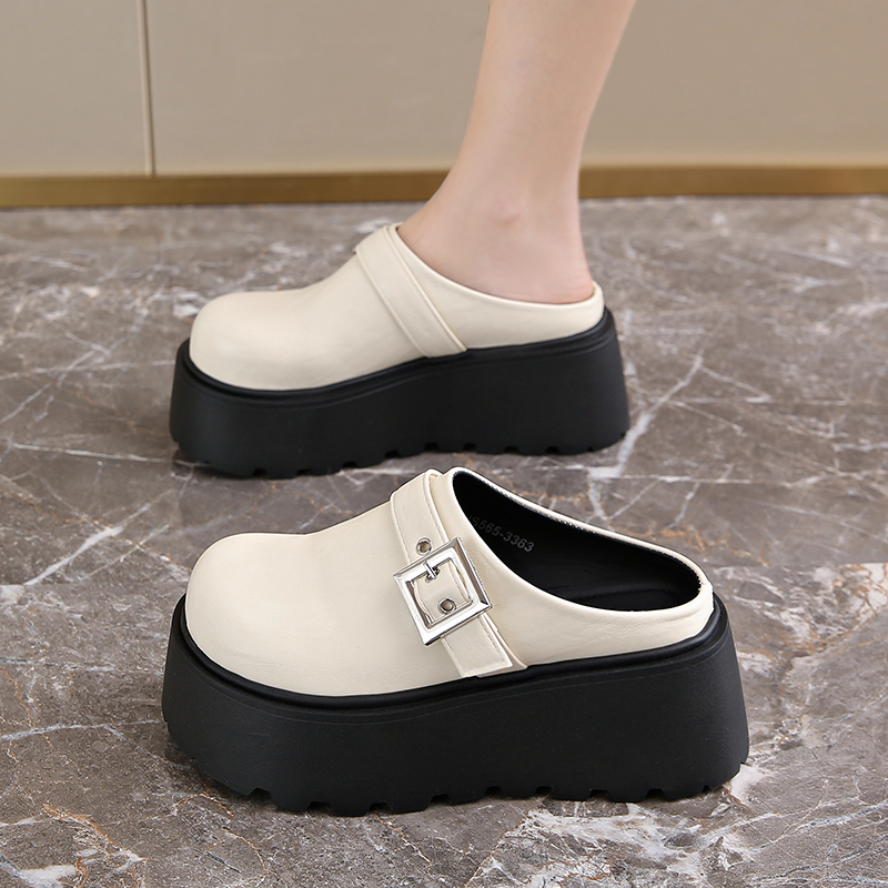 厚底乐福鞋玛丽珍小皮鞋博肯英伦复古鞋女180-7