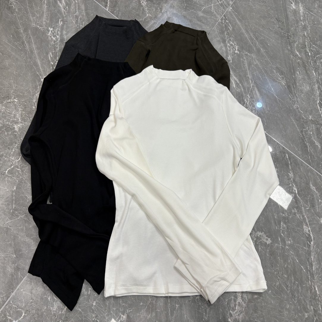 A22028半高领打底衫弹力修身舒服