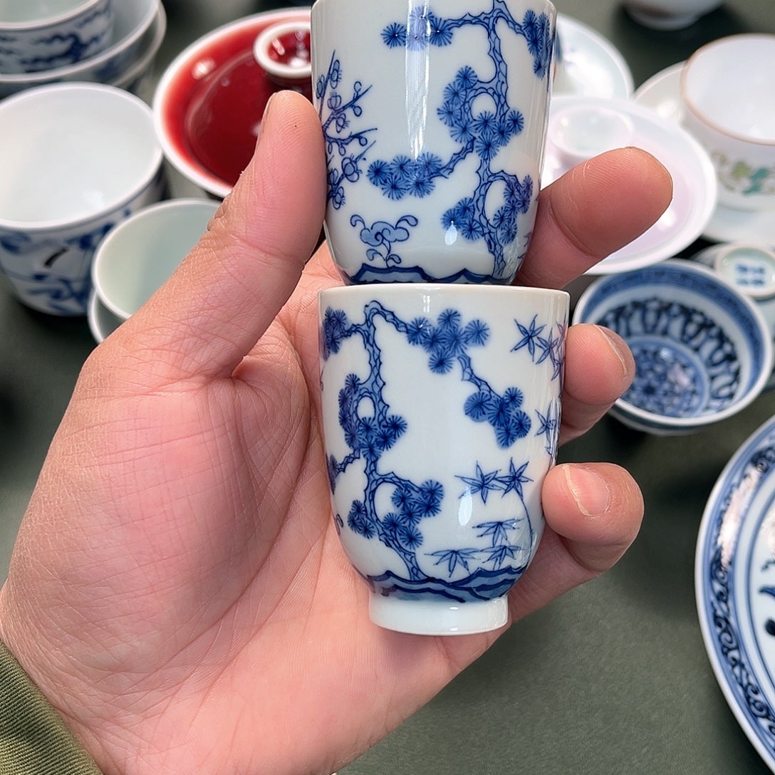 杯青花瓷器青花瓷器