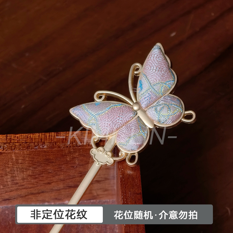 合金项链 非遗宋锦西楼锦华新中式国风发夹发簪春夏百搭鲨鱼夹时