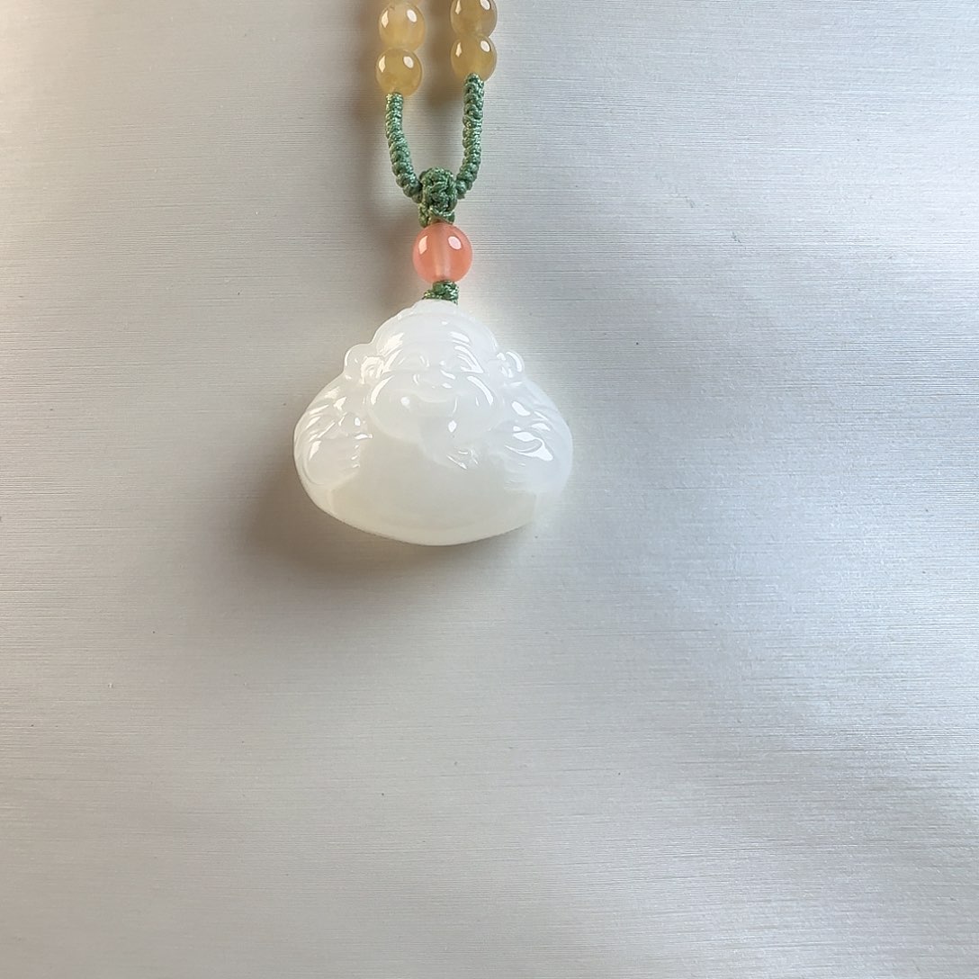 和田玉颈饰未镶嵌V****v