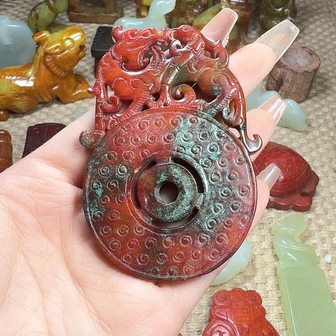 白玉菩提吊坠挂件