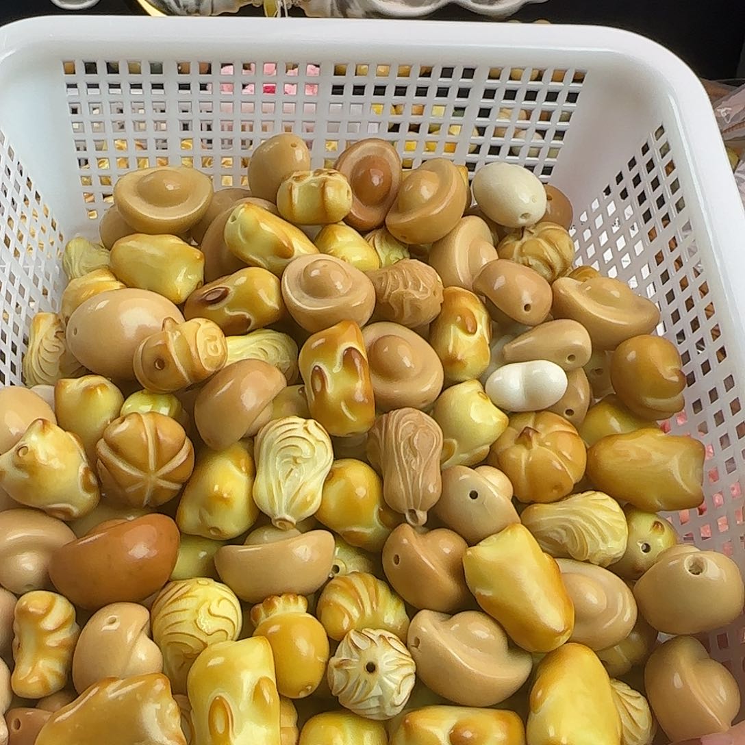 善***己菩提根/象牙果手串微瑕牙果大尺寸180颗