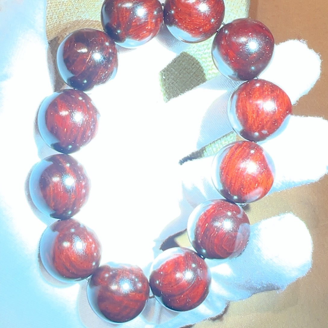 小叶紫檀手串/手链2.0水波金星