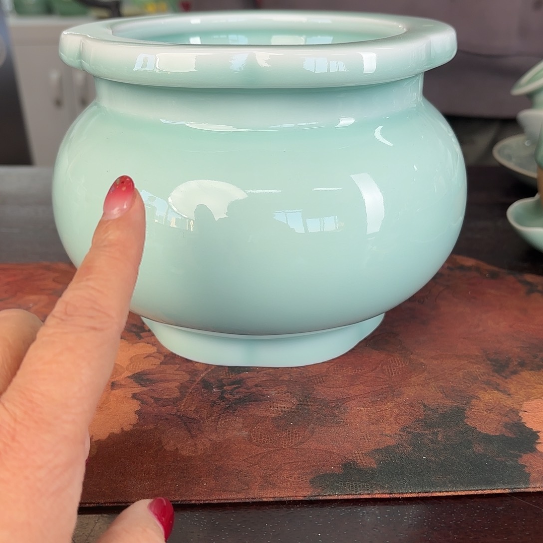 龙泉云间青瓷小米茶器