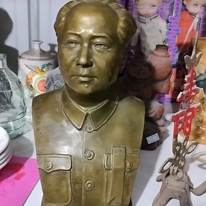 软陶沉**金铜像摆件