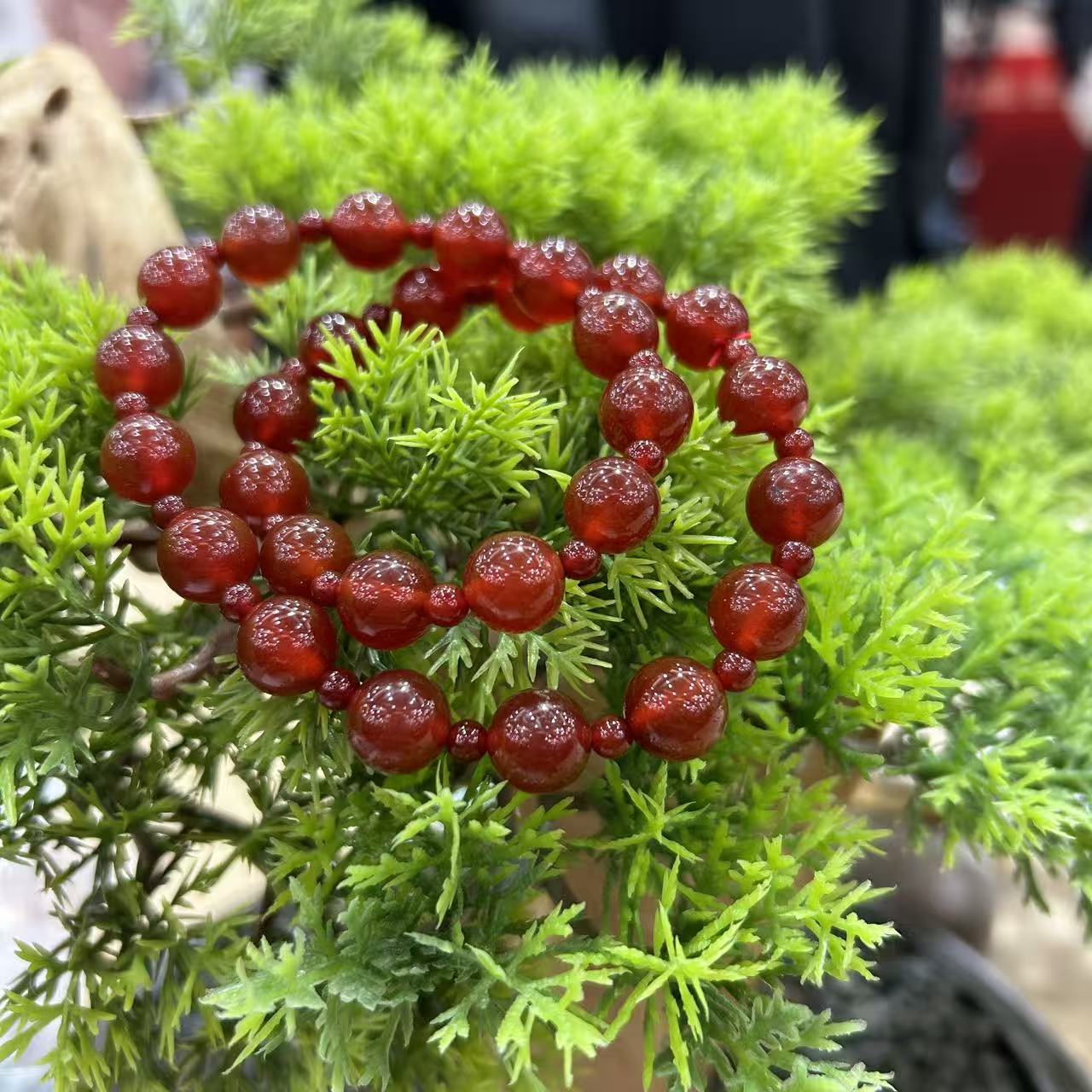 【老王好物优选】1118-15627-天然玛瑙双圈手串多样性发一