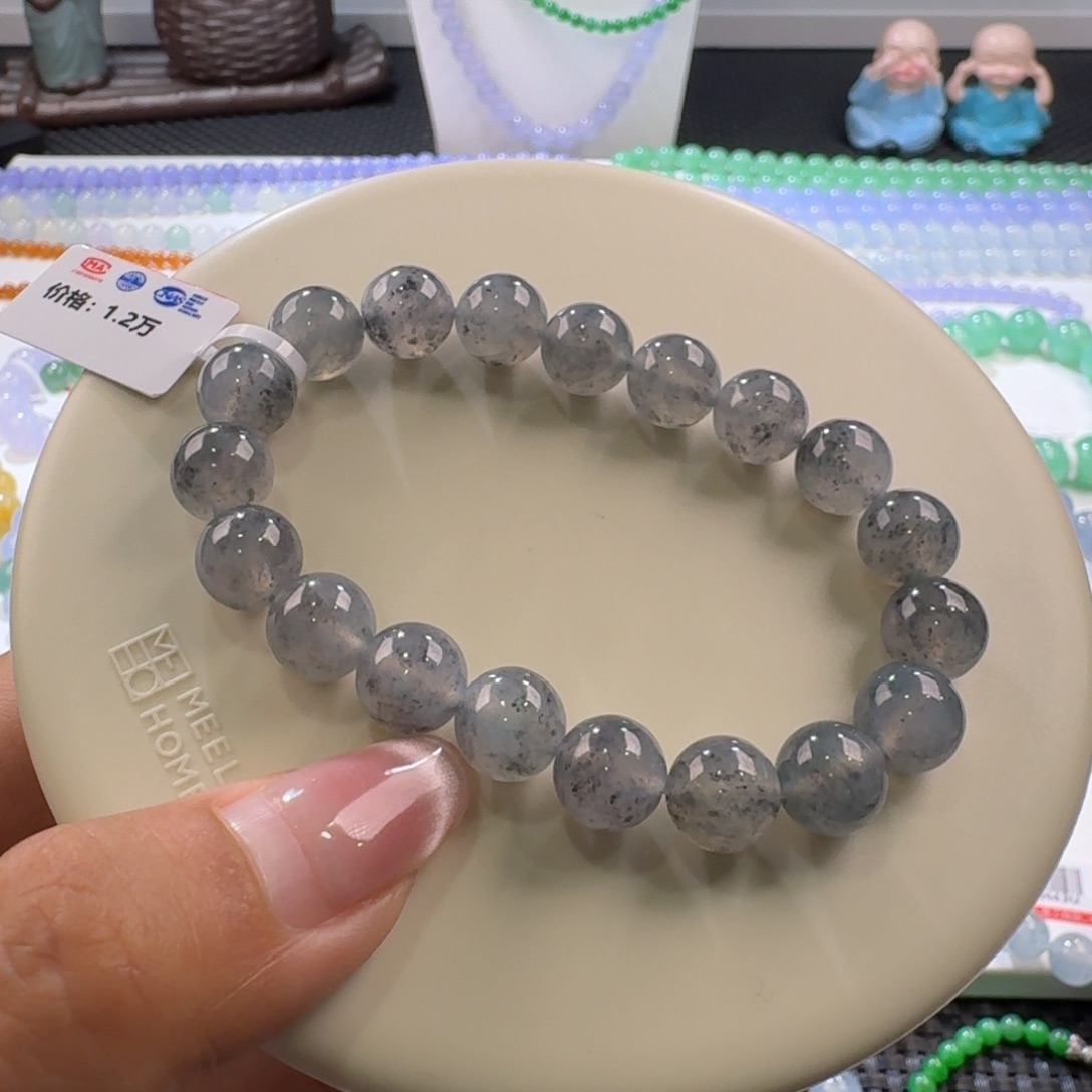 翡翠手链未镶嵌冰乌鸡卡10特色百搭