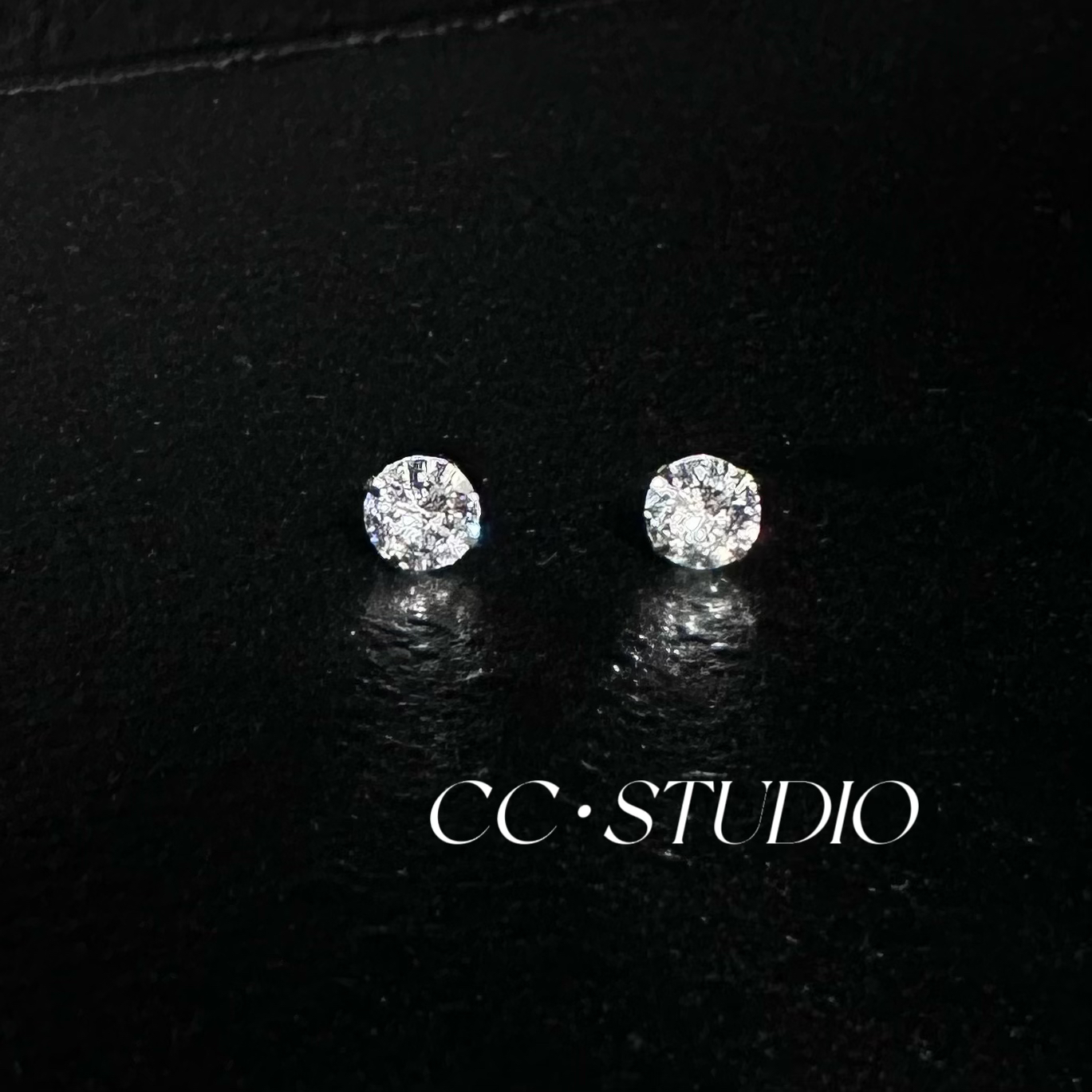 非金属合成锆石耳饰 6mm锆石耳骨钉（养耳洞）