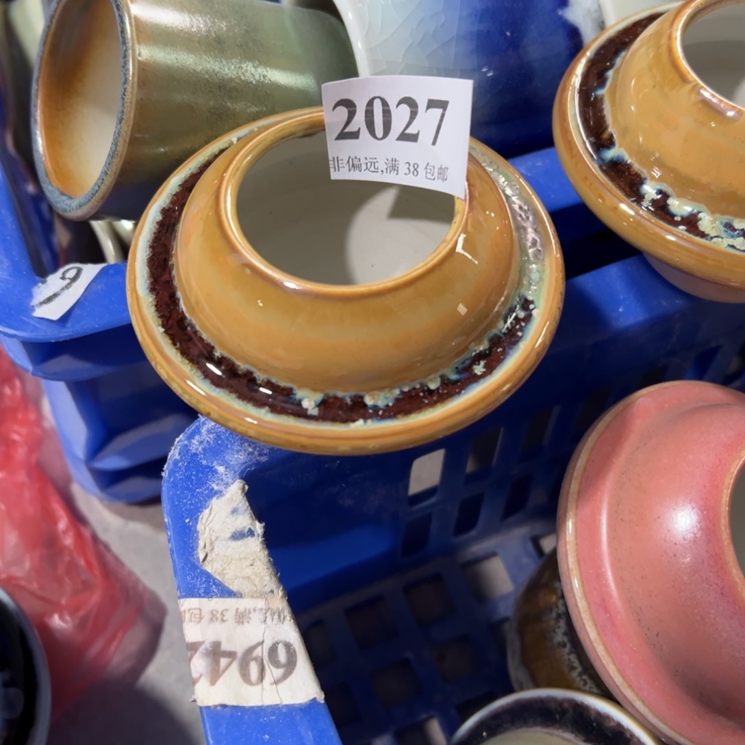 红陶景德镇手工花盆