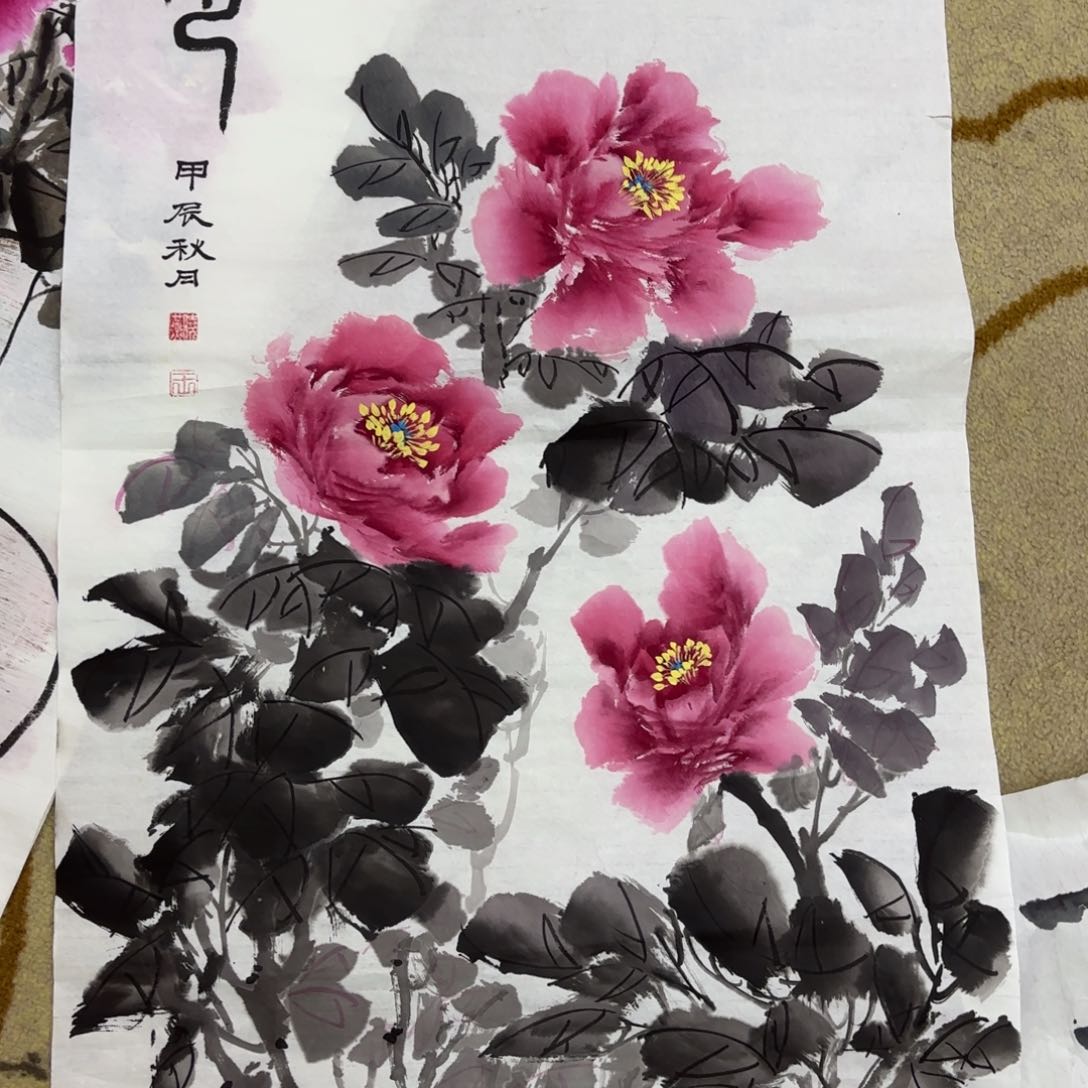 国画花鸟花鸟花鸟三尺