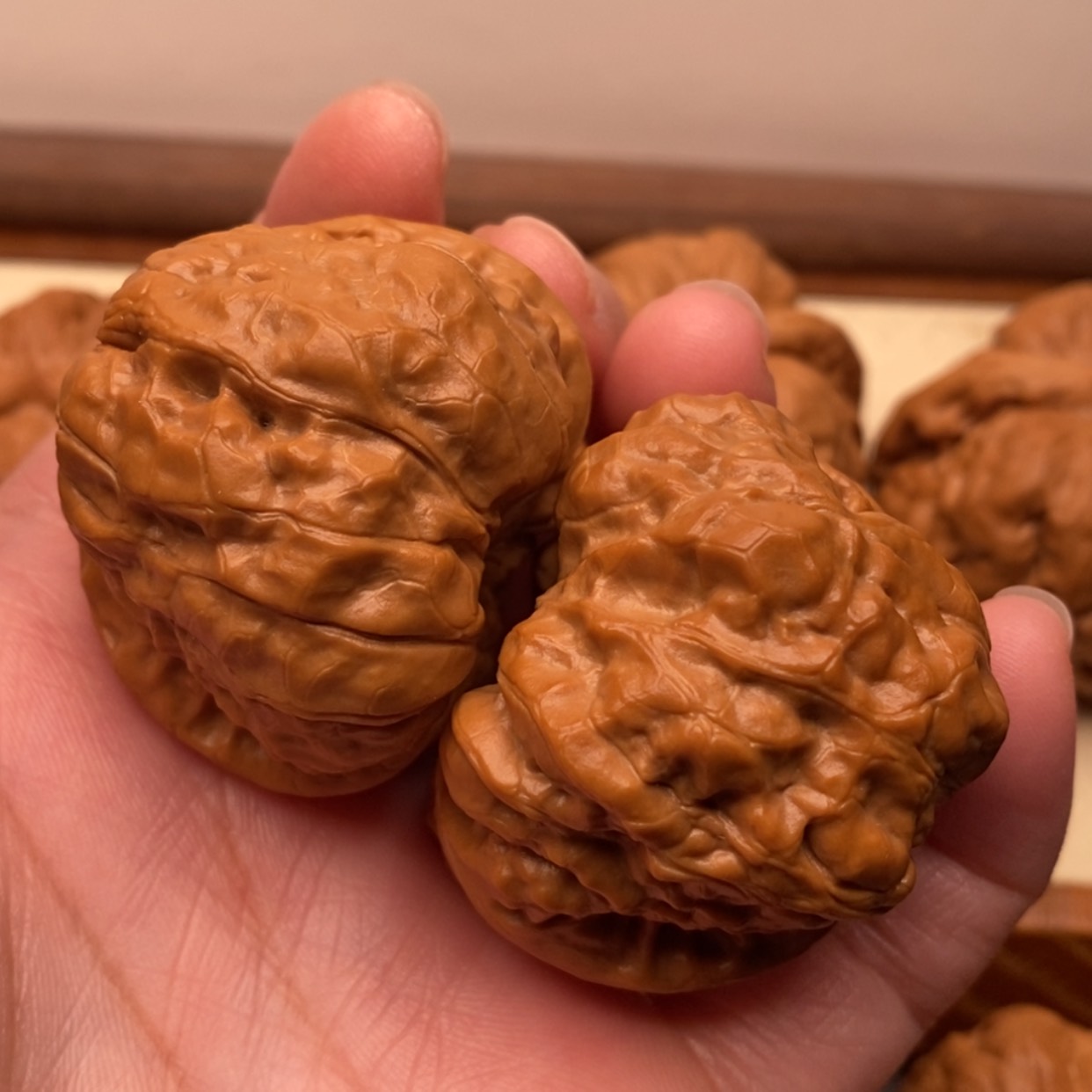【闪购商品】把件文玩核桃边41左右