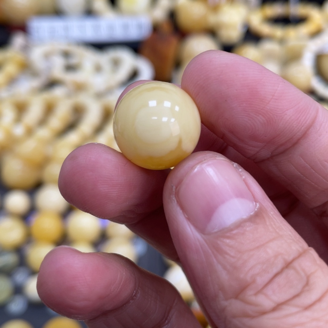 琥珀珠宝奇石未镶嵌15.3mm