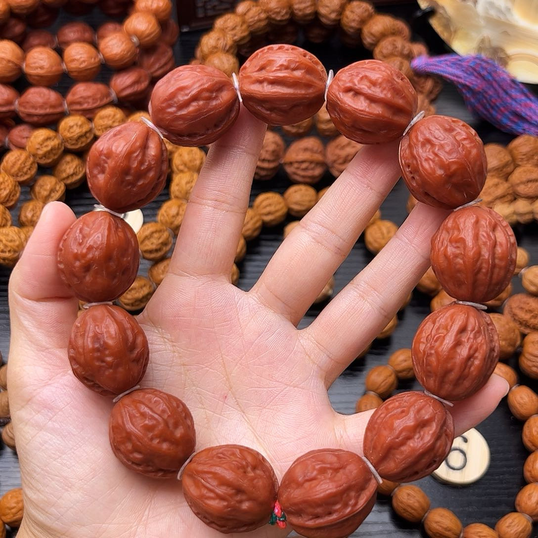 红皮粗筋大枣手串