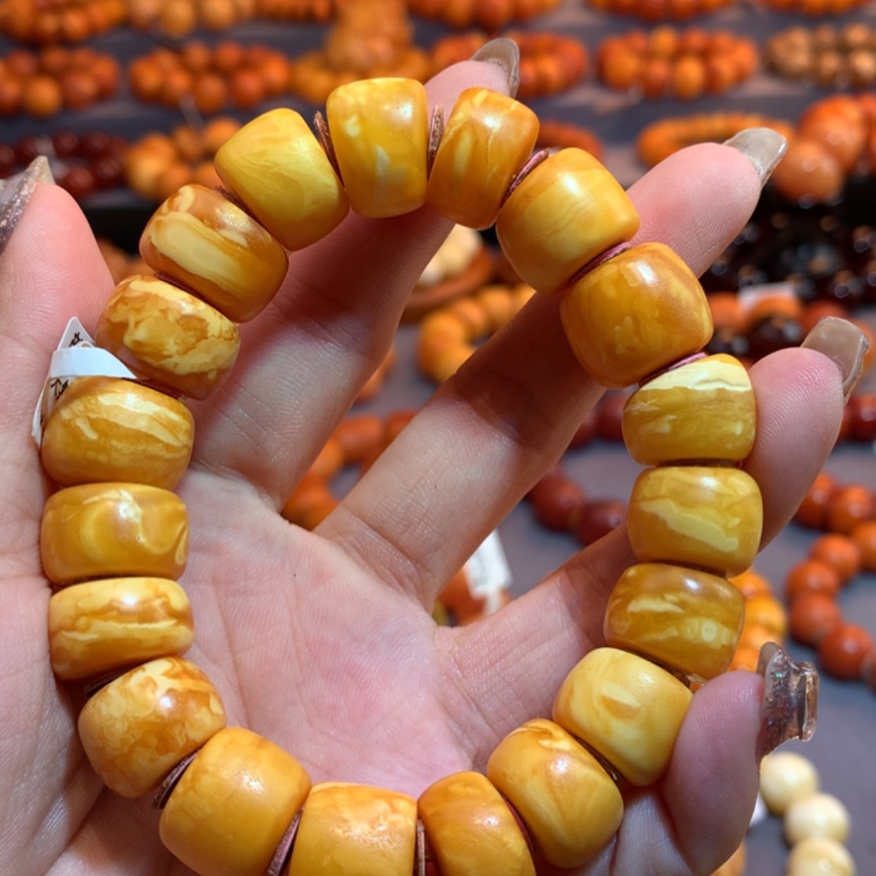 【闪购商品】未镶嵌琥珀手链蜜蜡