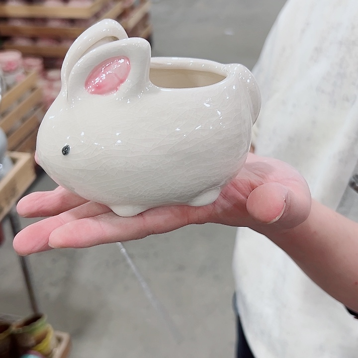 有孔.凑满10元发货多肉陶瓷花盆！