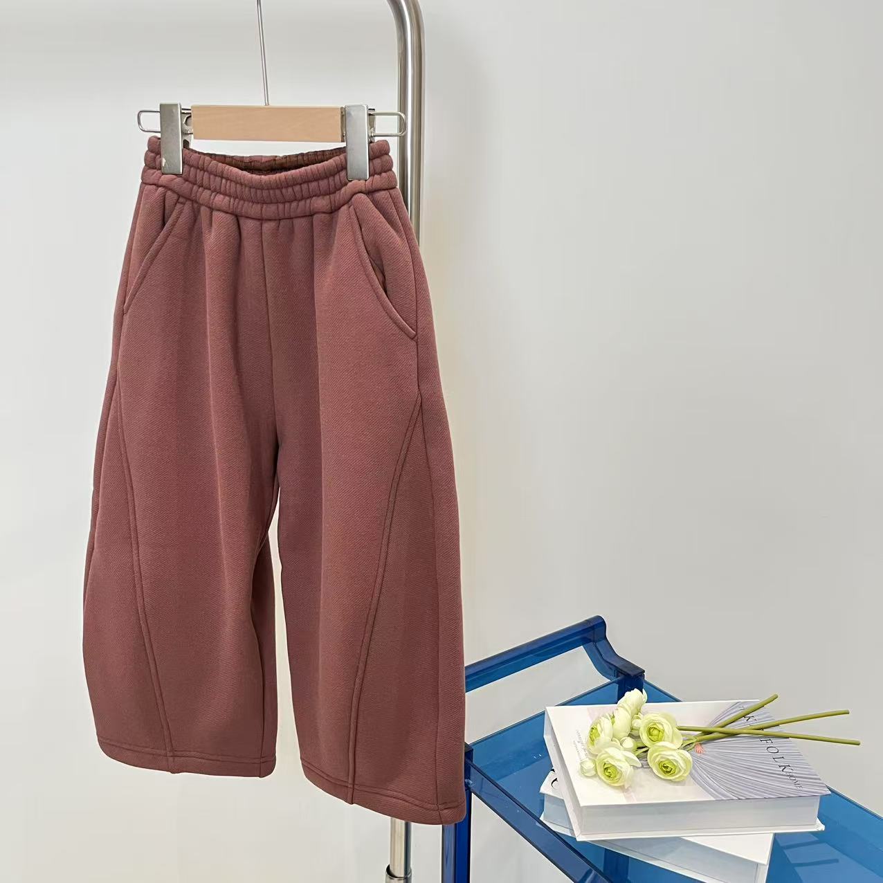 秋冬男童女童长裤棕红 2688 卓系