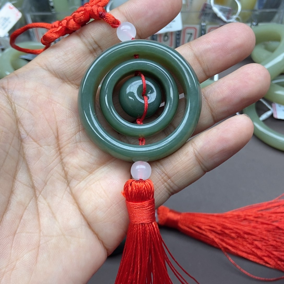 和田玉吊坠(不含链)未镶嵌幸*